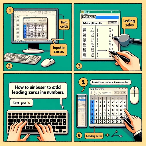 how to add leading zeros in excel