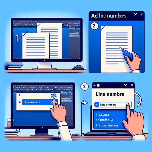 how to add line numbers in word