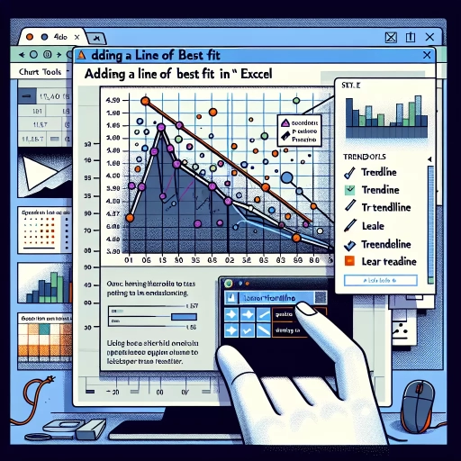 how to add line of best fit in excel