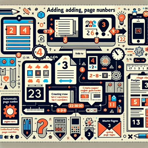 how to add page numbers in indesign