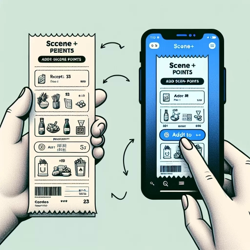 how to add scene+ points from receipt