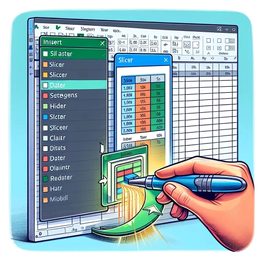 how to add slicer in excel