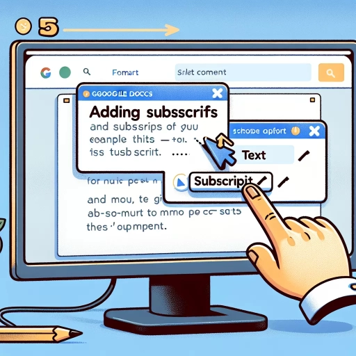 how to add subscripts in google docs