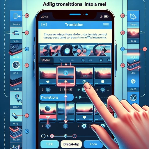 how to add transitions in reels