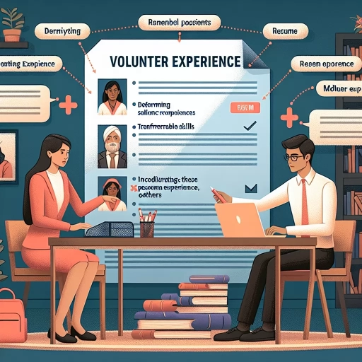 how to add volunteer experience on resume