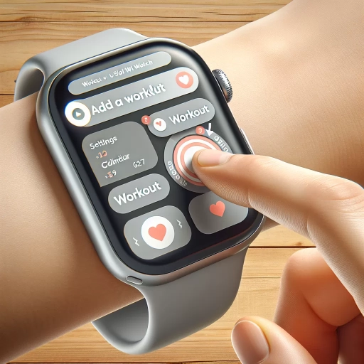 how to add workout to apple watch