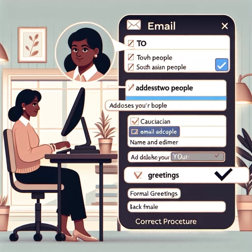 how to address two people in an email