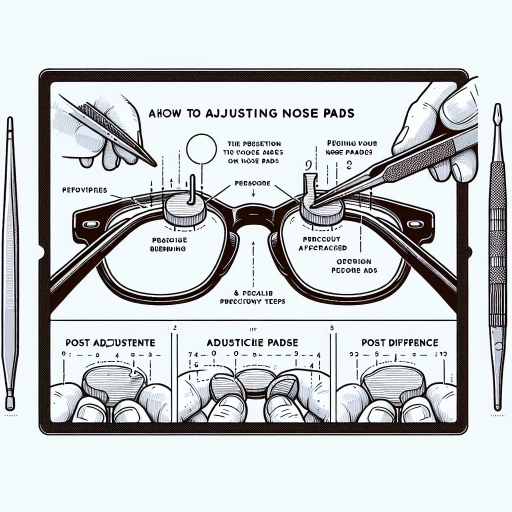 how to adjust nose pads on glasses