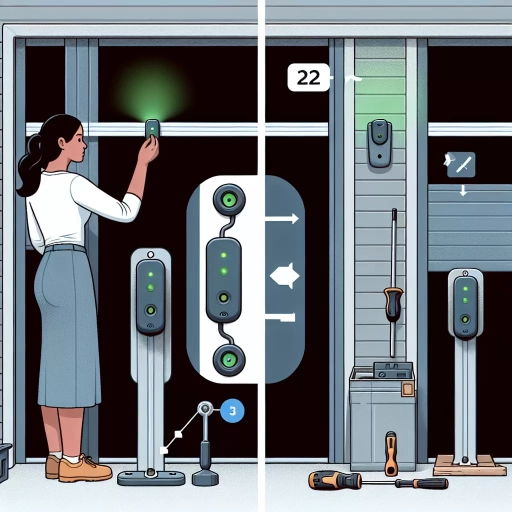 how to align garage door sensor