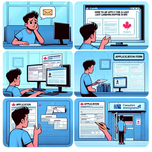 how to apply for lost landing paper in canada
