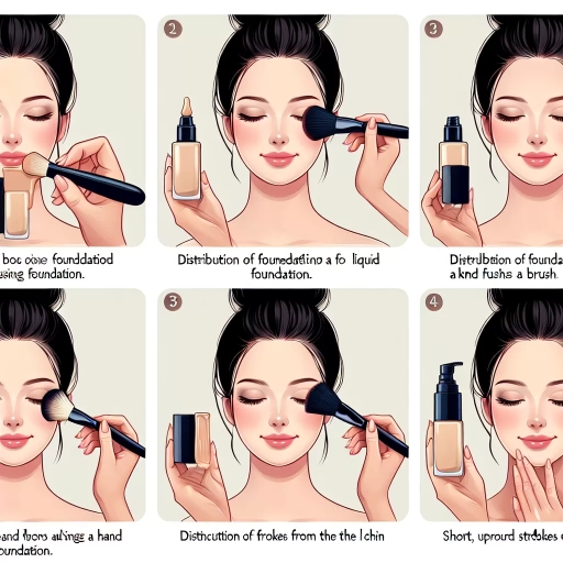 how to apply foundation with a brush