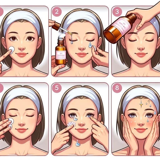 how to apply serum on face