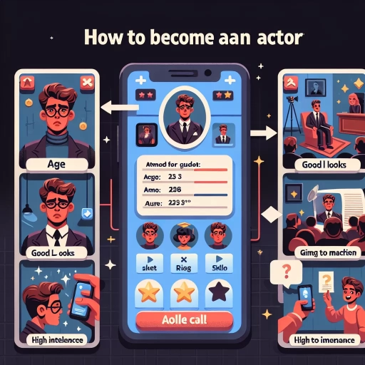 how to become an actor in bitlife