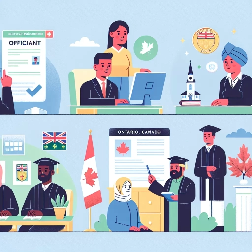 how to become an officiant in ontario canada