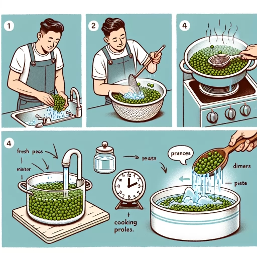 how to blanch peas