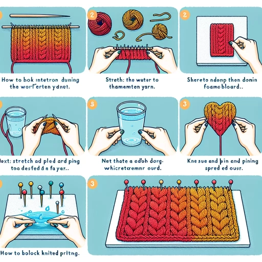 how to block knitting