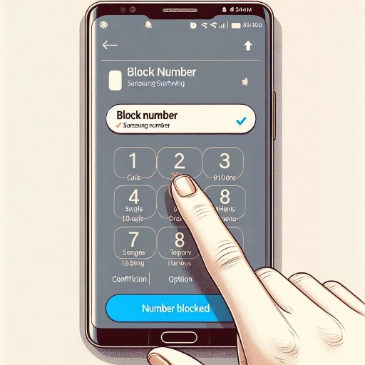 how to block number on samsung
