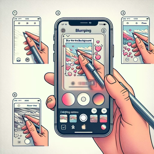 how to blur background iphone