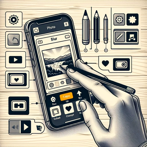 how to blur something in a picture on iphone