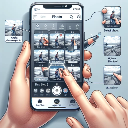 how to blur the background of a picture on iphone