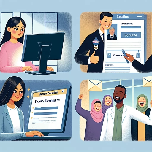 how to book security exam in bc