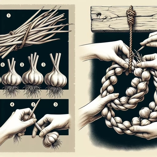 how to braid garlic