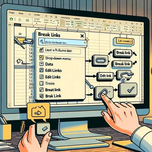 how to break links in excel