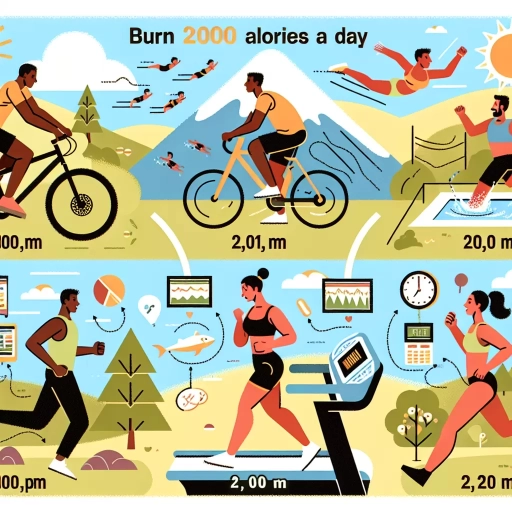 how to burn 2000 calories a day
