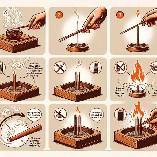 how to burn incense