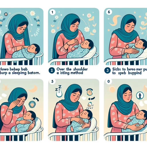 how to burp a sleeping baby