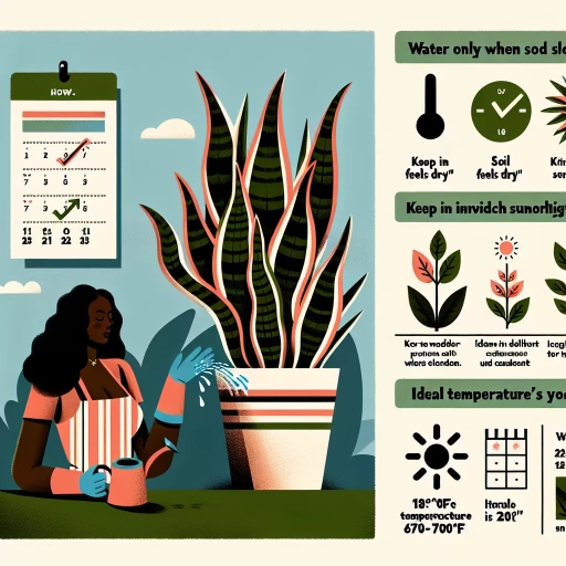 how to care for a snake plant