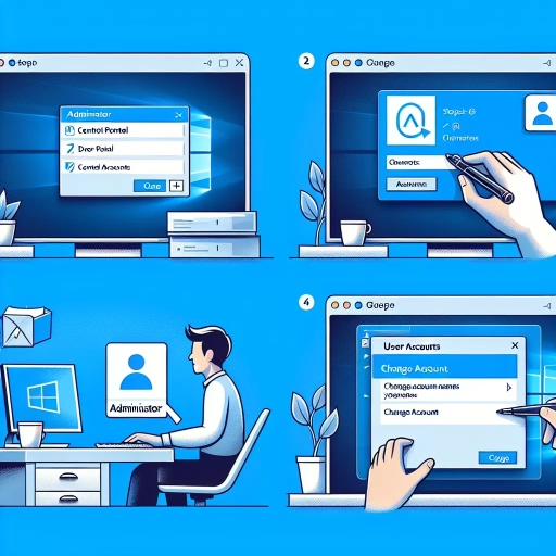 how to change administrator name on windows 10