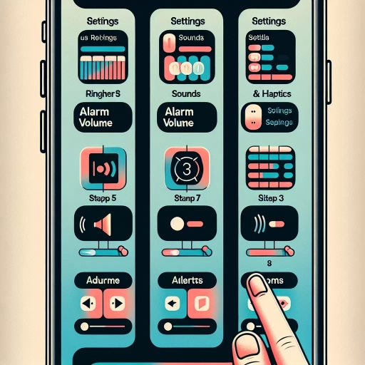 how to change alarm volume iphone