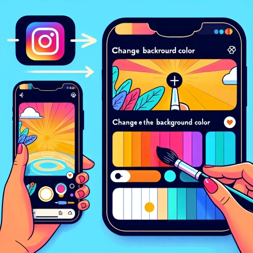 how to change background colour instagram story