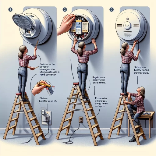 how to change battery in smoke detector hardwired