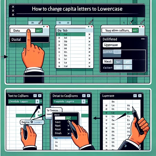 how to change capital letters to lowercase in excel