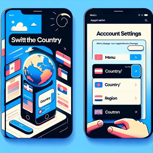 how to change country in app store