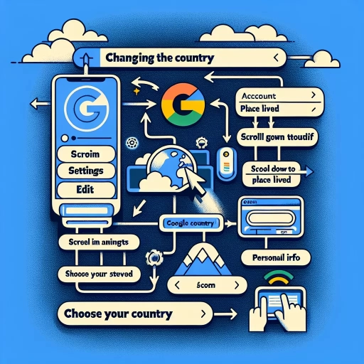how to change country in google account