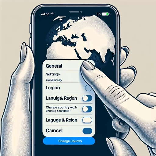 how to change country in iphone