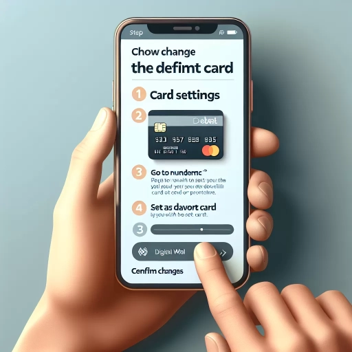 how to change default card in apple wallet
