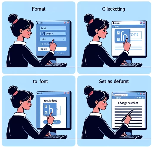 how to change default font in word