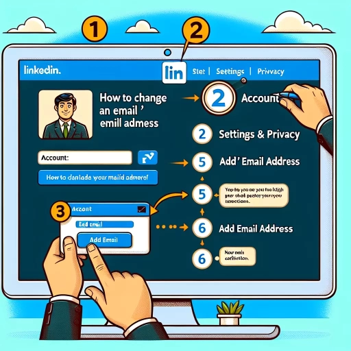 how to change email on linkedin