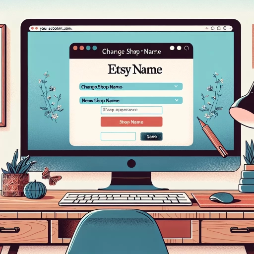how to change etsy shop name