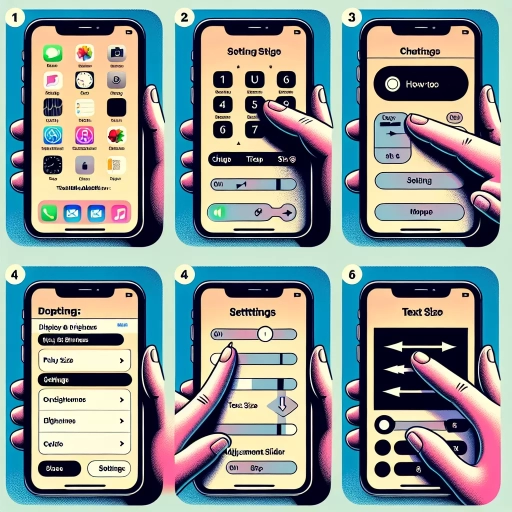 how to change font size on iphone