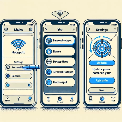 how to change hotspot name on iphone