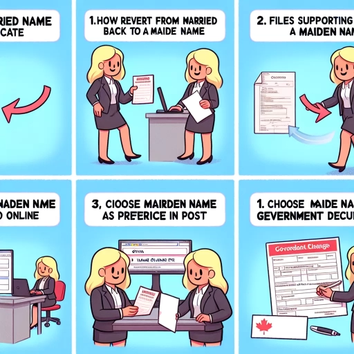 how to change married name back to maiden name in ontario