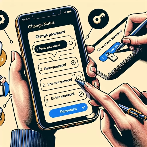 how to change notes password
