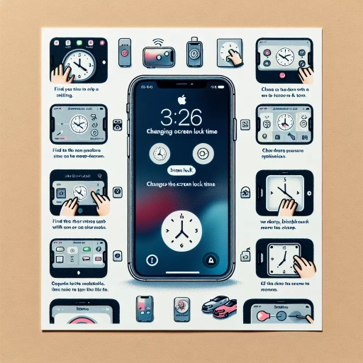 how to change screen lock time on iphone