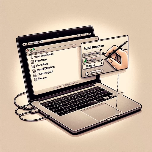 how to change scroll direction on mac
