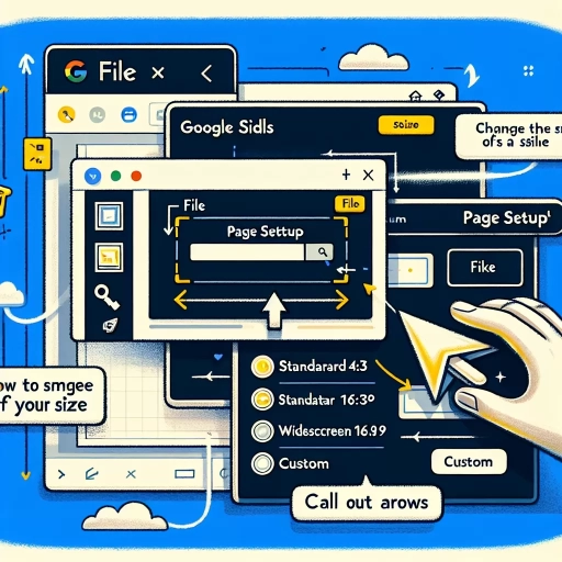 how to change the size of a google slide